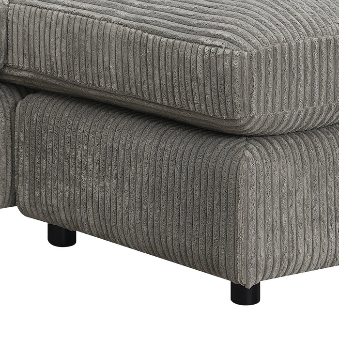Reversible Sectional Sofa w/6 Pillows