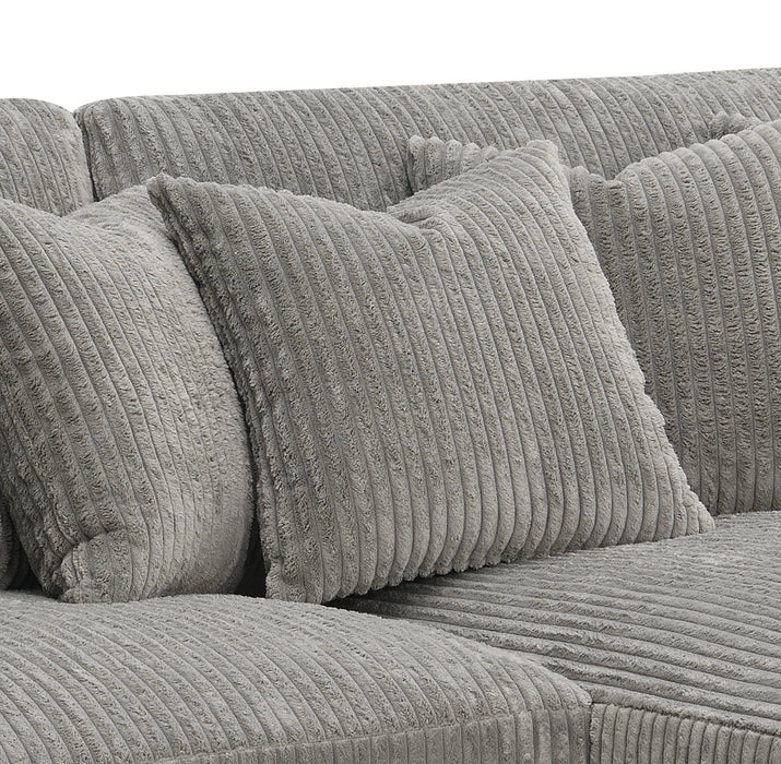 Reversible Sectional Sofa w/6 Pillows