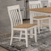Kirby Slat Back Side Chair (Set of 2) Natural and Rustic Off White image