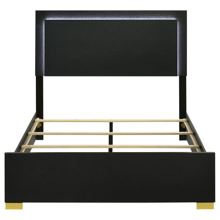 Marceline Panel Bed with LED Lighting