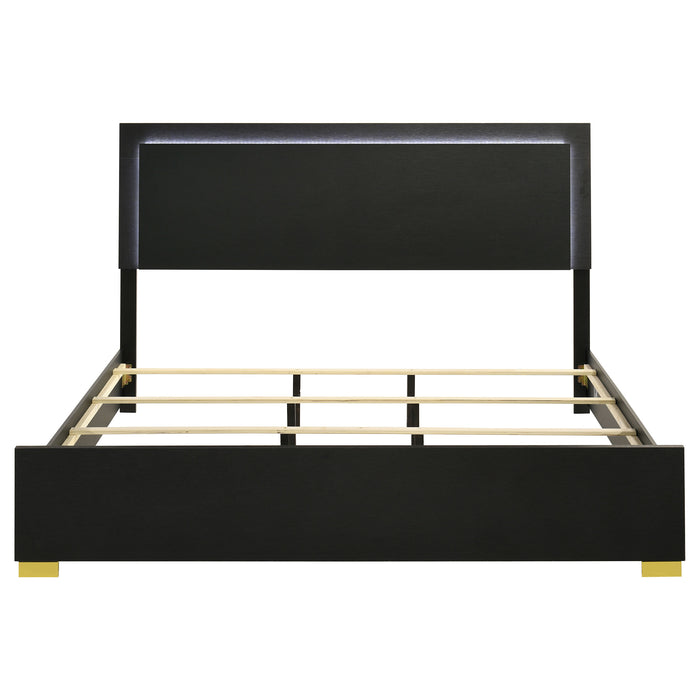Marceline Panel Bed with LED Lighting