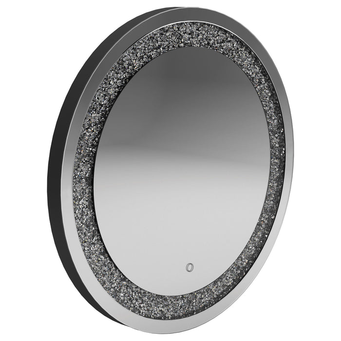 Landar Round Wall Mirror Silver image