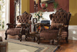 Versailles Brown Velvet & Cherry Oak Chair & 1 Pillow image