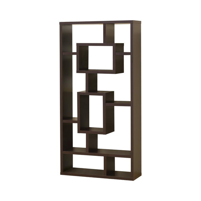 Corey 71-inch 8-shelf Bookcase Cappuccino