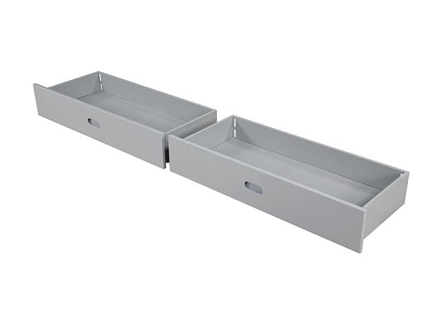 Emilee Twin/Full Bunk Bed White, Grey, Espresso, & Black