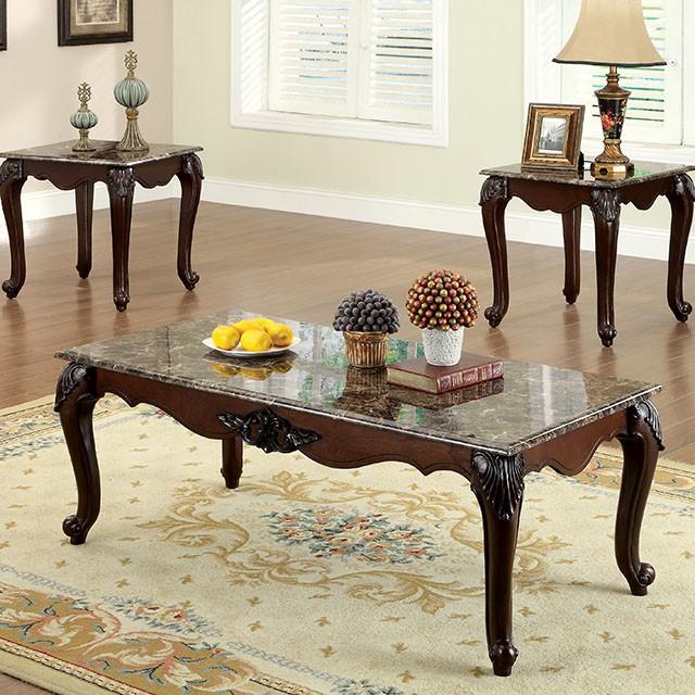 Colchester Dark Cherry 3 Pc. Coffee Table Set image