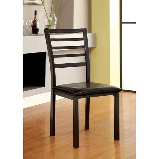 COLMAN Black Side Chair (4/CTN, K/D) image