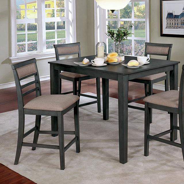 Fafnir Weathered Gray/Beige 5 Pc. Counter Ht. Table Set