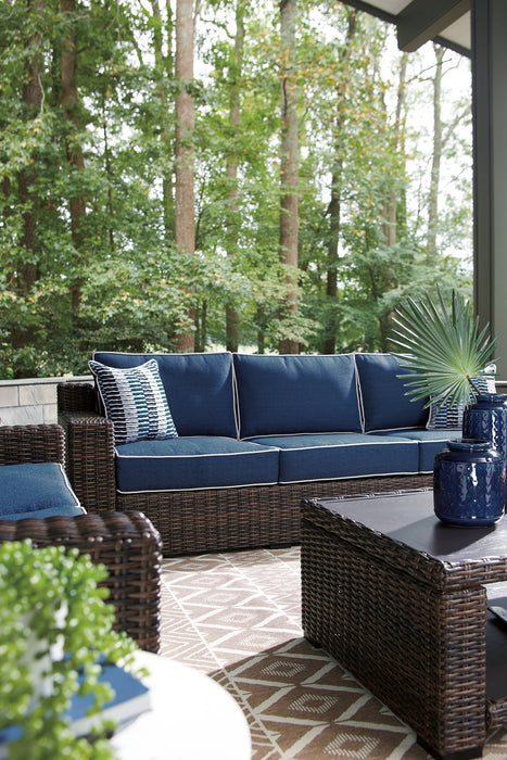 Grasson Lane Outdoor Sofa and Loveseat with Coffee Table