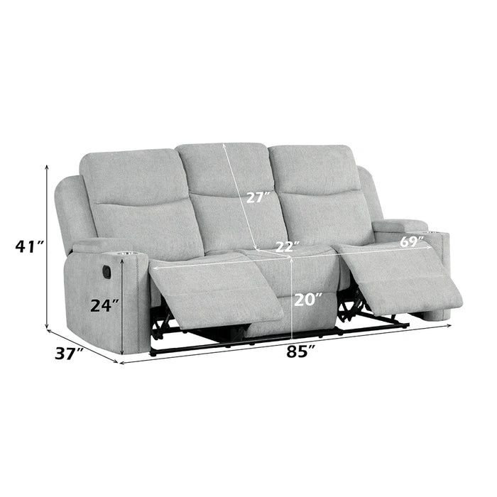 Motion Sofa w/Storage Arm