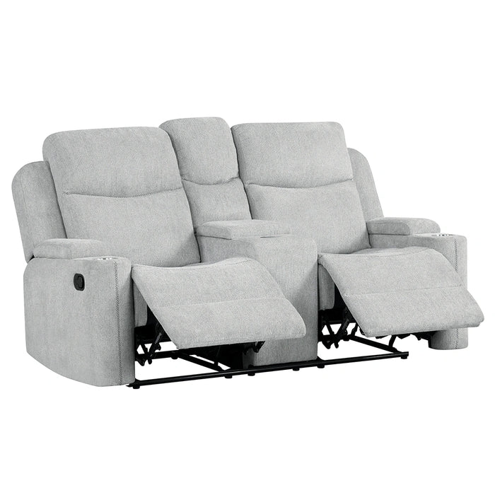 Motion Loveseat w/Console & Storage Arm