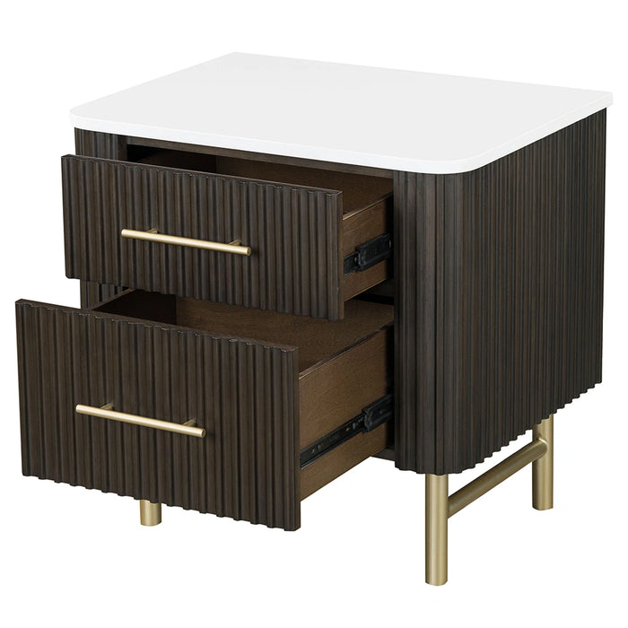 Nightstand w/Marble Top